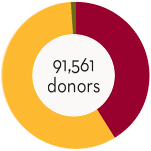 Donors giving